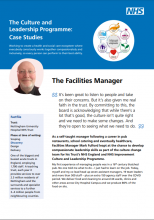 Changing healthcare cultures – through collective leadership: The Facilities Manager